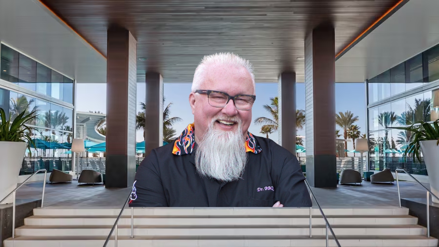 Food Network star and celebrity pitmaster Ray Lampe, known as Dr. BBQ, returns to Tampa Bay with Squiki Tiki, a new barbecue restaurant and tropical cocktail bar opening at Wyndham Grand Clearwater Beach in Florida.