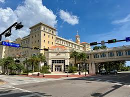 Church of Scientology Flag Building and Fort Harrison Hotel near Cleveland Street in downtown Clearwater, Florida