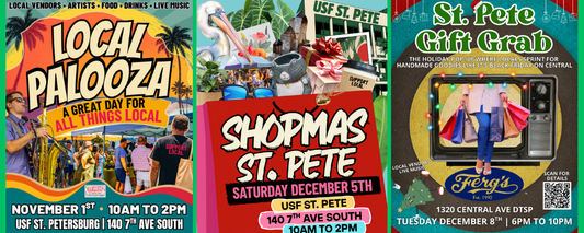 LocalPalooza, Shopmas St. Pete, and St. Pete Gift Grab annual events coming to Downtown St. Petersburg, Florida in November and December 2026