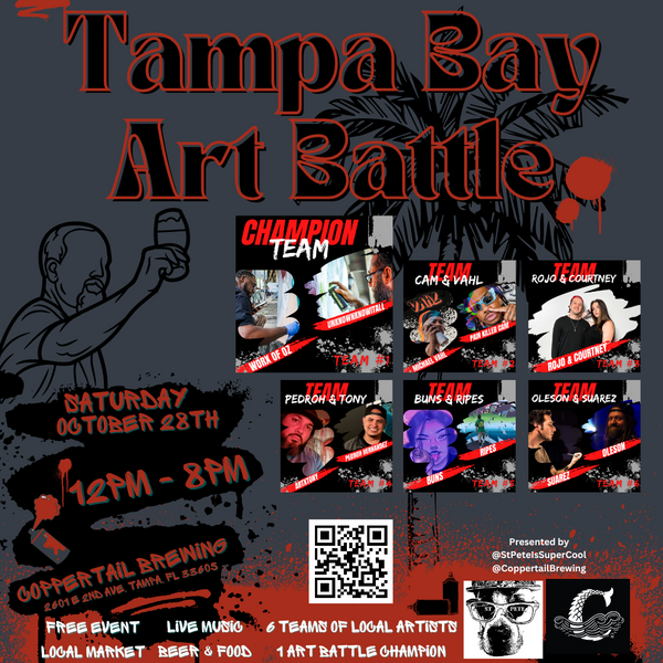 Tampa Bay Art Battle at Coppertail Brewing in Tampa, FL